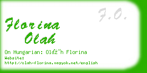 florina olah business card